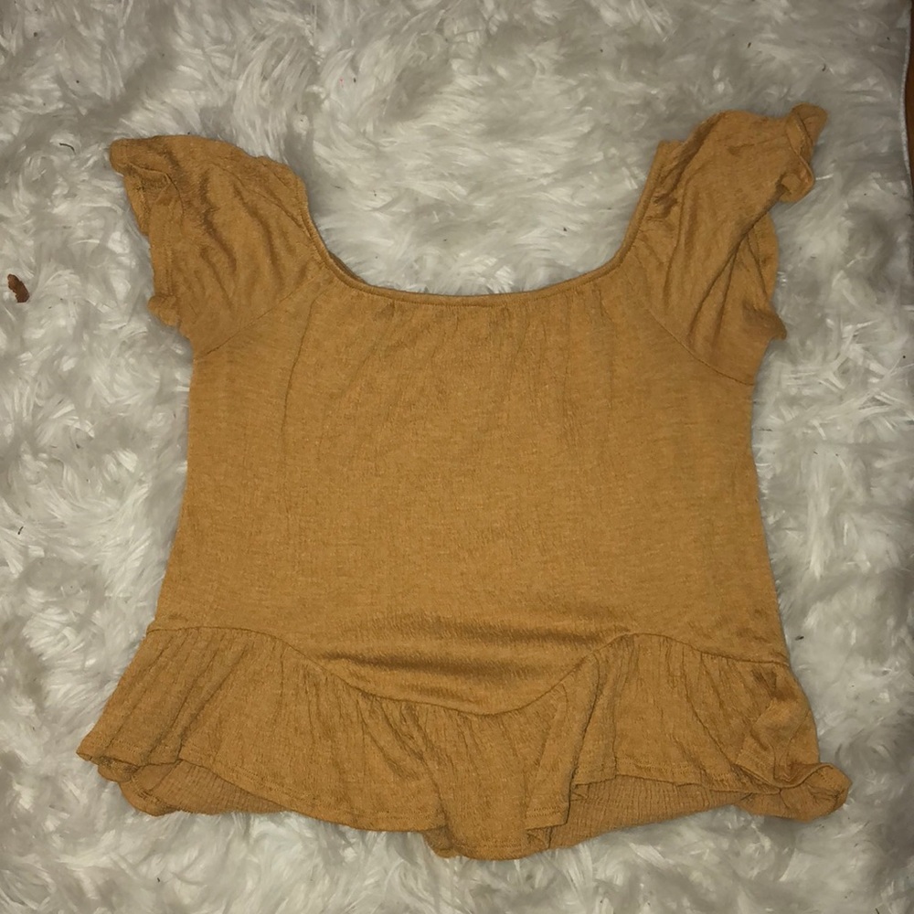 Yellow off the shoulder top